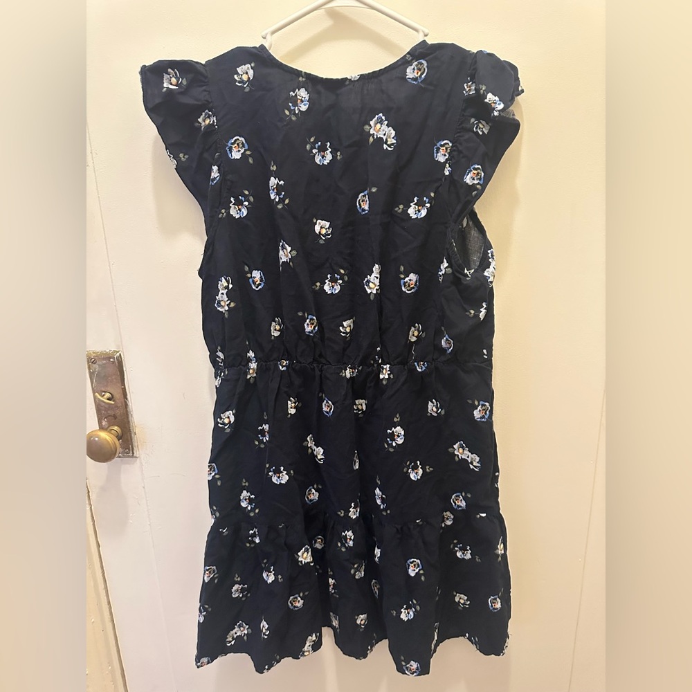 Universal Thread Navy Printed Ruffle Dress - Picture 4 of 4